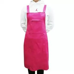 ( )포켓 가죽앞치마 핑크