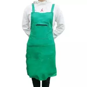 ( )포켓 가죽앞치마 그린