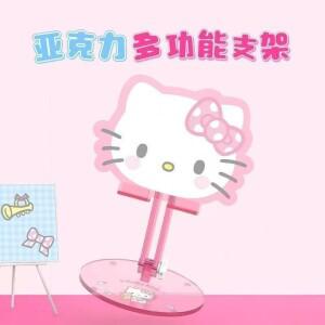 핑크색 귀여운 고양이 모양 데스크탑 스탠드 휴대폰과 태블릿을 놓을 수 있는 대형 사이즈 매일 엄청나게