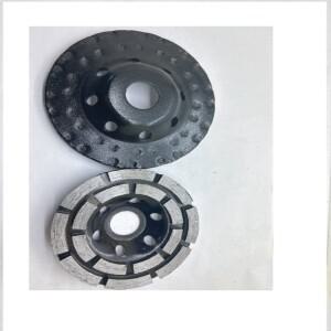 다이아몬드 컵 콘크리트 연마 휠 125mm 이중열 앵글 그라인더 디스크 석재 세라믹 터보용