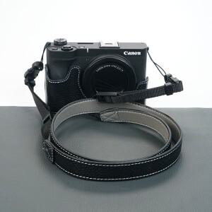 Canon V1 보호 케이스 카메라 가방 Powers 쉘 기본 가죽 슬리브 어깨 끈 액세서리