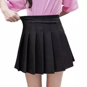 A라인 미니스커트 밴딩 플 치마 여름 테니스 스커트 러블리룩 편안한 속바지 내장 스커트