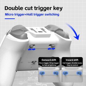Windows PC/스위치/iOS/Android/Steam 데크용 무선 게임 컨트롤러 충전 도크 2.4G 수신기가 포함 홀 효과