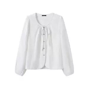 [르샵]데일리 리본 스트랩 긴팔 블라우스 DQ1BA021A _P419800594