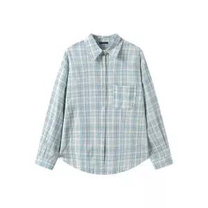 [르샵]데일리 체크 카라 루즈핏 긴팔 셔츠 DQ1BA017A _P419800468