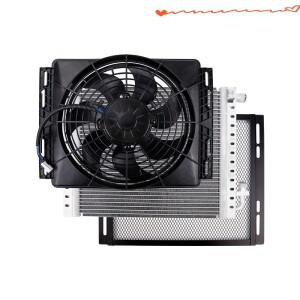 14''x18'' 범용 콘덴서 라디에이터 냉각 팬 세트 120W 빈티지 자동차 핫 로드 A/C 컨디셔너 포함