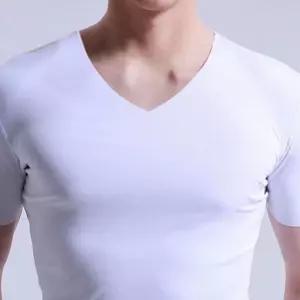 남성 V넥 심리스 반팔티 쿨 통기성 기능성 시원한 여름 냉감