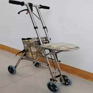 접이식 보행기 일제 경량 휴대용 바퀴 미끄럼방지 효도용품 지팡이 실버카트 워커