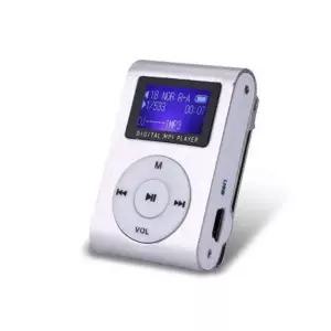 최고의 선물 LCD 화면 클립형 32GB TF 카드 지원 미니 MP3 플레이어 음악 FM 라디오 스포츠