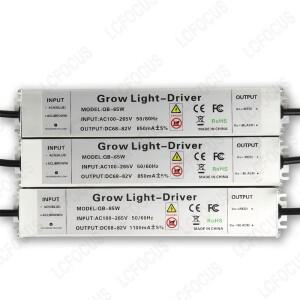 65W LED 드라이버 1.5m 스위치 EU 플러그 케이블 60-82V 전원 공급 장치 조명 변압기