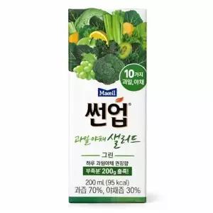 [웰빙창고] 썬업 과일야채샐러드 그린 200ml 24팩
