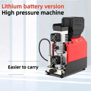 GX-E-L2 4500psi 18V 휴대용 리튬 배터리 사냥 및 다이빙용 무오일 고압 공기 압축기 11L/MIN 공랭식