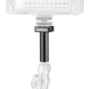 15mm 마이크로 로드 콜드 슈 마운트 2인치 미니 로드1/4'' 나사산 어댑터 포함 카메라 모니터 리그용
