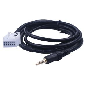 자동차 3.5mm 오디오 음악 AUX 케이블 입력 어댑터 메르세데스 벤츠 W203 C 클래스 W169 W245