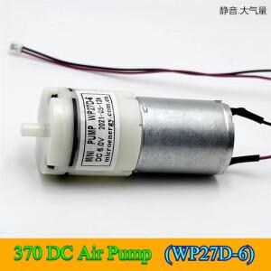 370 단일 구멍 마이크로 에어 펌프 WP27D-6 인플레이터 DC 5V-7.4V 6V 저소음 저전력 소비 전자 혈압계용