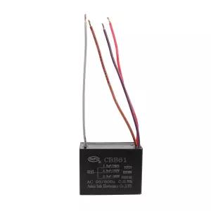 AKZYTUE CBB61 커패시터 3.5uf+4uf+2.5uf 350V AC 천장 팬 4선 50/60Hz 전기 발전기 펌프 모터 시동용