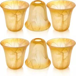 Chandelier Wall Sconce 펜던트 라이트 욕실 배니티 픽스처(앰버 마블)를 위한 1-5/8인치 핏터 개구부가