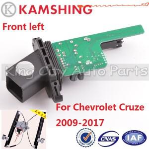Chevrolet Cruze 2009-17 용 CAPQX 전면 좌측 파워 윈도우 리프트 레귤레이터 원터치 방지 핀치가있는 모터
