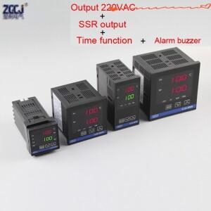 220VAC 및 SSR 출력 마스크 기계 부저 경보 시간 기능이있는 온도 조절기 컨트롤러 0-9999 초