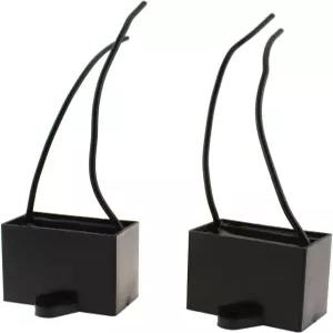 천장 선풍기 조리기 후드 세탁기에 적합한 TAODAN 2PCS 47x18x32mm CBB61 10uf 250V AC 2와이어 금속화