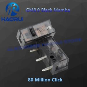 2pcss  Kailh GM8.0 블랙 맘바 화이트 블레이드 마이크로 스위치 80 백만/90M/100 백만 클릭 게임 마우스