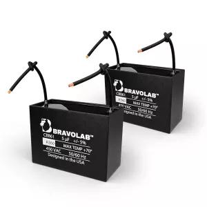브라보 랩 CBB61 천장 팬 커패시터 5μF 450VAC 50/60Hz 동일한 정전 용량으로 모든 브랜드와 호환되는