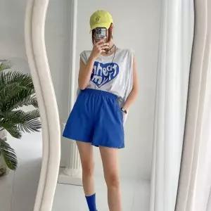 여자 물놀이 비치룩 바스락 트레이닝 무지 숏팬츠_5