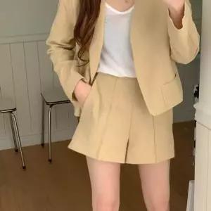 여자 핀턱 반바지 캐주얼 린넨 슬랙스 숏팬츠_5