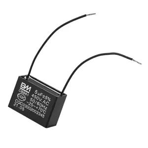 CBB61 5uf 2와이어 250V 450V AC 천장 팬 커패시터 - 전기 펌프 모터 발전기 50/60Hz 400/350 300 250VAC