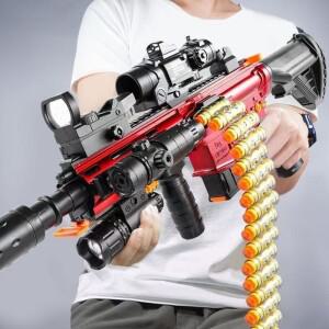 장난감 전기 버스트 소프트 총알 M416   자동 듀얼 모드 버전, 체인