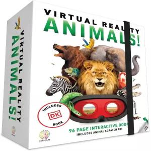 주판 브랜드 가상 현실 동물! 선물 상자 - 일러스트 인터랙티브 VR 도서 및 STEM 학습 활동 세트 8세