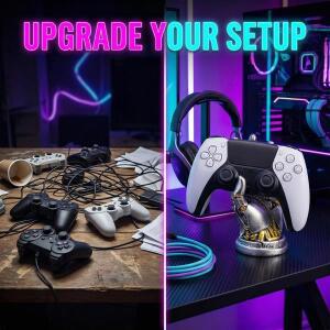 1pcs 범용 로봇 핸드 게임패드 스탠드 홀더 PS5 호환 PS4 호환 XBOX 호환 호환  스위치 컨트롤러 디스플레
