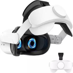 VZNEK 헤드 스트랩 Oculus Quest 2 Meta 액세서리와 호환되며 VR에서 향상된 편안함 지원과 게임 몰입감을