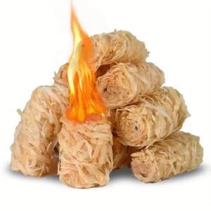 30/100pcs 천연 화재 스타터, 왁스 나무 벽난로, 바베큐 굴뚝 오븐, 숯 점화에 적합