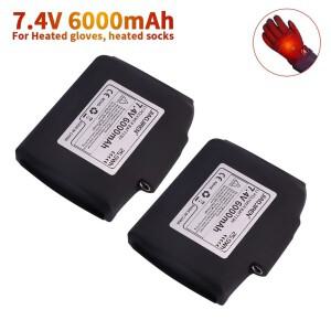 가열 장갑 양말 재킷 조끼 오토바이 USB 충전기에 대 한 7.4V 6000mAh 리튬 폴리머 배터리