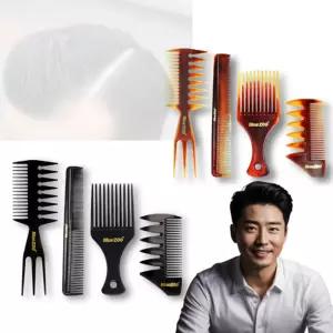 남성 포마드 헤어빗 세트 클래식 스타일링 롱헤어빗