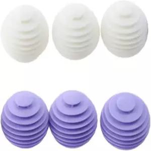 기프트허브 6pcs 세탁 공 세탁기용 실리콘 보푸라기 제거 건조 세탁용 소프트 펫 퍼 캐처 재사용 가능한