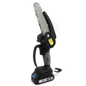 6인치 충전 체인톱 세트 RS06 배터리2.0Ah 21V 전기톱