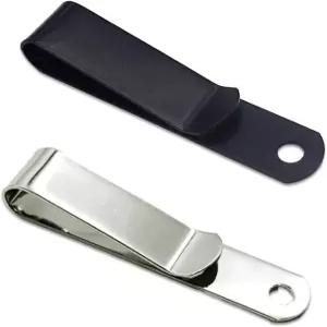 가죽 공예용 블루문아 벨트 클립 스프링 홀스터 후크 버클 금속 2 52mm X 블랙
