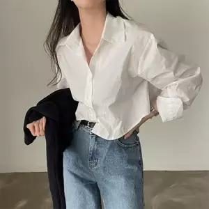 모임 오버핏 블라우스 여자남방 여성 신상 루즈핏 봄