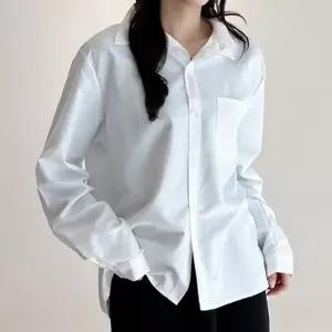 오피스룩 남방 정장 여자블라우스 롱셔츠 오버핏 봄