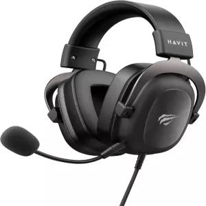 하빗 H2002d PS4 PC 53MM 드라이버 서라운드 사운드 헤드셋과 마이크 게이밍 헤드폰 내구성이 뛰어난