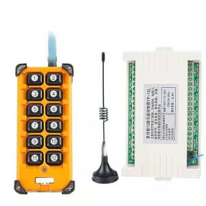 3000m 12V 리모컨 릴레이 원격 라디오 컨트롤러 산업용 송신기 셔터 스위치 YP50012 디지털 핸들 12버튼