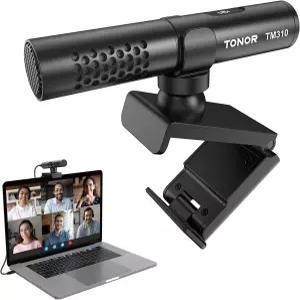 노트북용 TONOR USB 컨퍼런스 마이크 음소거 버튼 및 LED 표시등이 있는 조절 가능한 컴퓨터 PC 줌