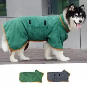 [RIZPICK]흡수 강아지 샤워 가운 드라이 고양이 샤워 가운 목욕타올 반려동물