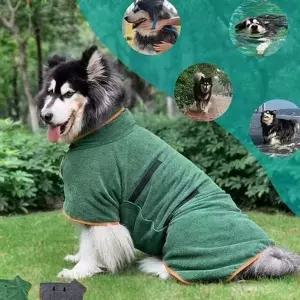 [RIZPICK]드라이 강아지 샤워 가운 반려동물 고양이 샤워 가운 목욕타올 흡수