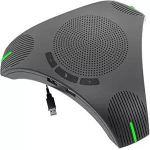 비즈니스용 컨퍼런스 마이크 USB 스피커폰 360 전방위 회의용 지능형 DSP 소음 감소 스피커 허브