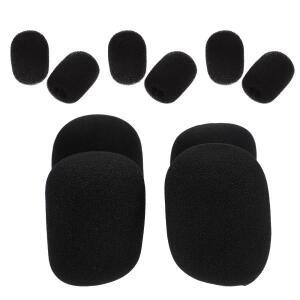 10pcs 마이크 커버 블랙 워셔블 핸드헬드 윈드스크린  폼 스테이지 Dj 교체용