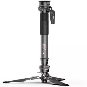 COMAN M1pro 65인치 탄소 섬유 모노포드 카메라 원클릭 팅 퀵 릴리스 발 포함 여행용 컴팩트 최대 하중