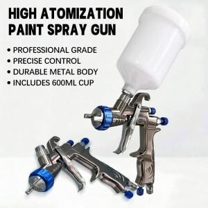 1.7mm 가구용 페인트 스프레이 건 HVLP 중력식 분무기 목공 캐비닛, 가정 개선, DIY 프로젝트용